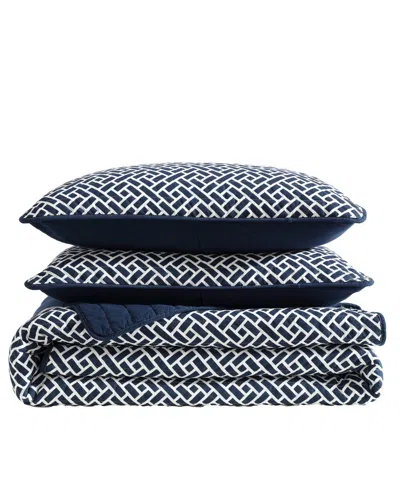 Nautica Lockridge Reversible 2-pc. Quilt Set, Twin In Navy,white