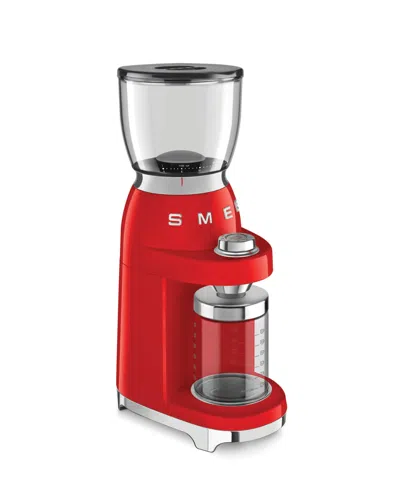 Smeg 50s Retro Style Coffee Grinder In Red