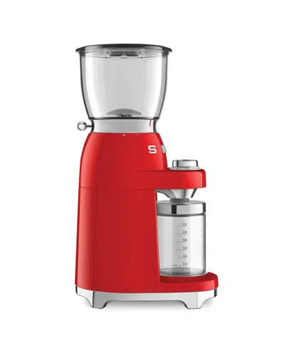 Smeg 50s Retro Style Coffee Grinder In Red