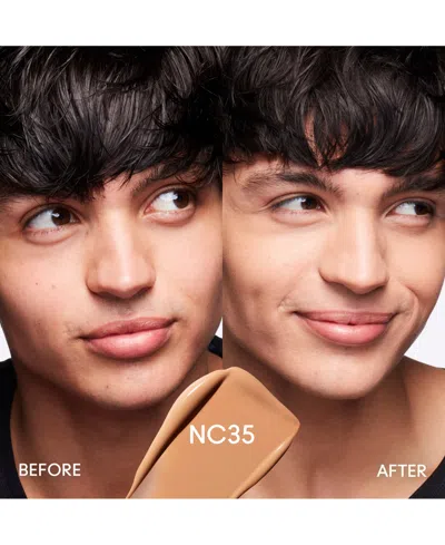 Mac Studio Fix Fluid Spf 15 24hr Matte Foundation + Oil Control, 1 Oz. In Nc35 (light To Medium Beige With Peachy