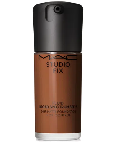 Mac Studio Fix Fluid Spf 15 24hr Matte Foundation + Oil Control, 1 Oz. In Nw48 (deep Auburn With Red Undertones Fo