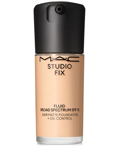 Mac Studio Fix Fluid Spf 15 24hr Matte Foundation + Oil Control, 1 Oz. In Nc16 (light Beige With Peachy Undertone