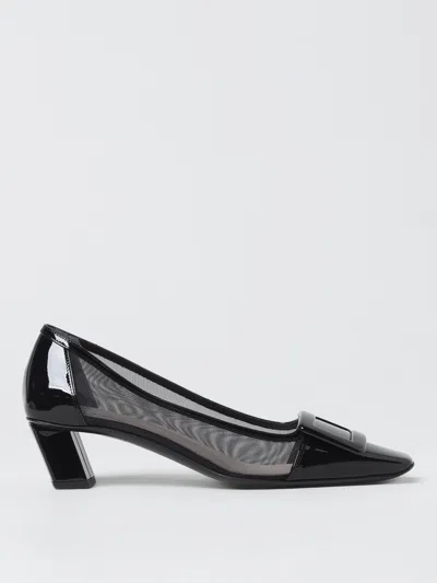 Roger Vivier Women's Belle Vivier Net Pumps In Schwarz