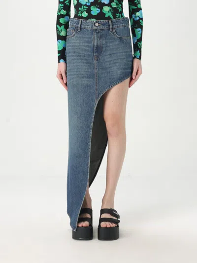 Coperni One-leg Denim Skirt In Denim