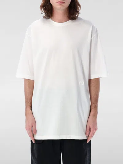 Y-3 White Logo-print T-shirt In White