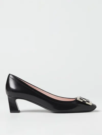 Roger Vivier 45mm Trompette Leather Pumps In Schwarz