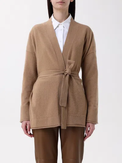 Max Mara Long Sleeve Sweater In Camel