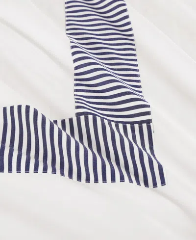 Tommy Hilfiger Madison Oxford Cotton Comforter Bedding Set In Navy,white