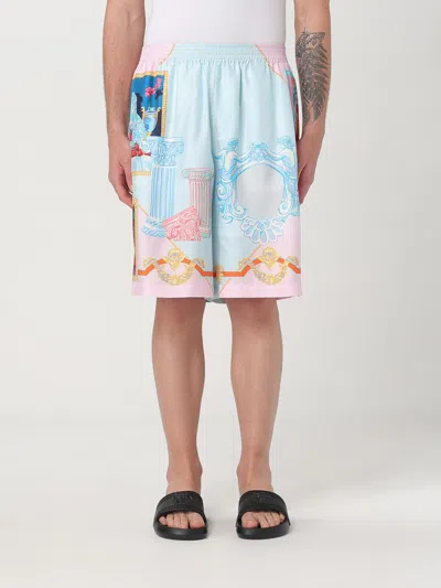 Versace Short In Silk In Multicolor