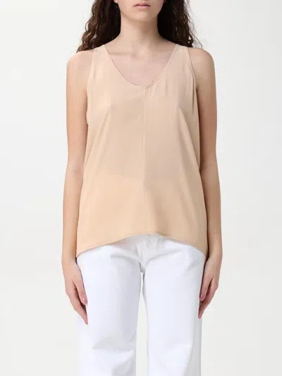 Federica Tosi Crepe De Chine Tank Top In Nude