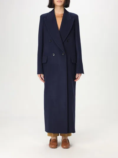 Max Mara Orma Double-breasted Wool And Cashmere Jacket In Blau