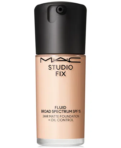 Mac Studio Fix Fluid Spf 15 24hr Matte Foundation + Oil Control, 1 Oz. In Nw10 (very Fair Beige With Rosy Underton