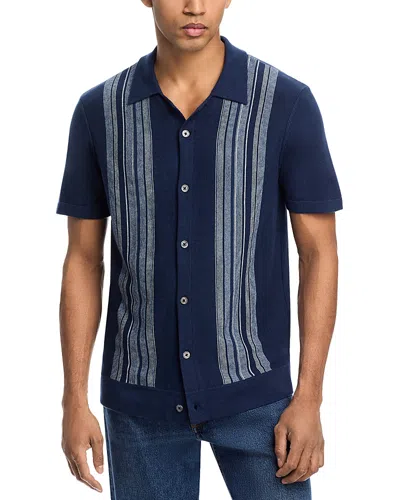 Rails Silas Relaxed Fit Short Sleeve Sweater In Blue Heather