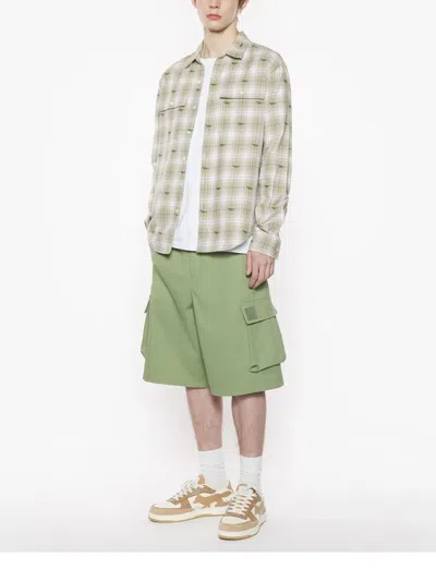 Maison Kitsuné Checked Shirt In 绿色