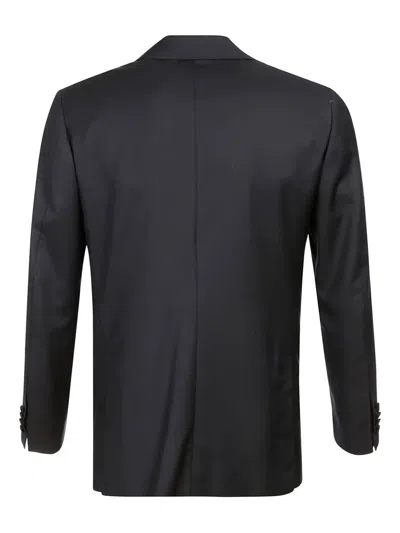 Kiton Single-breasted Suit In 黑色