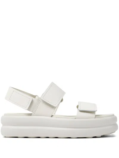 Camper Pelotas Flota Up Platform Sandal In White