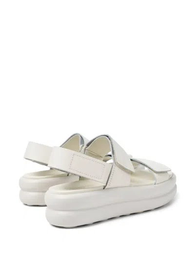 Camper Pelotas Flota Up Platform Sandal In White