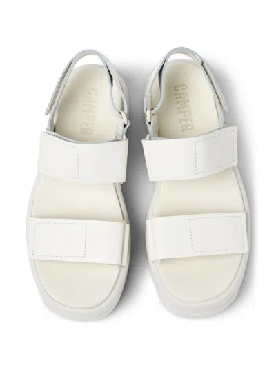 Camper Pelotas Flota Up Platform Sandal In White