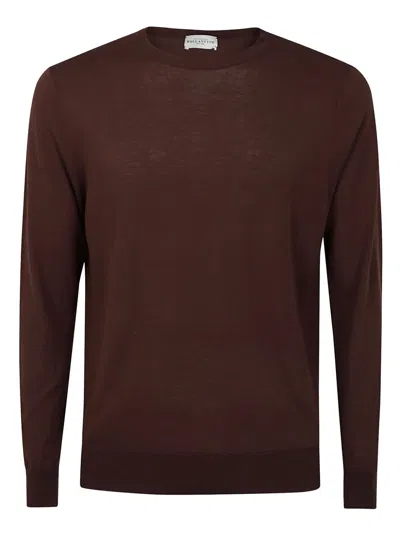 Ballantyne R Neck Pullover In 褐色