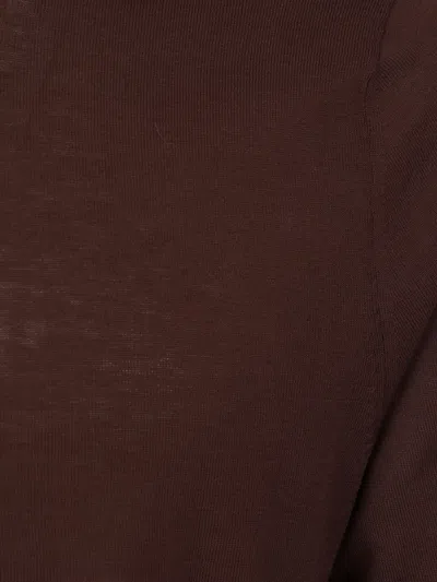 Ballantyne R Neck Pullover In 褐色