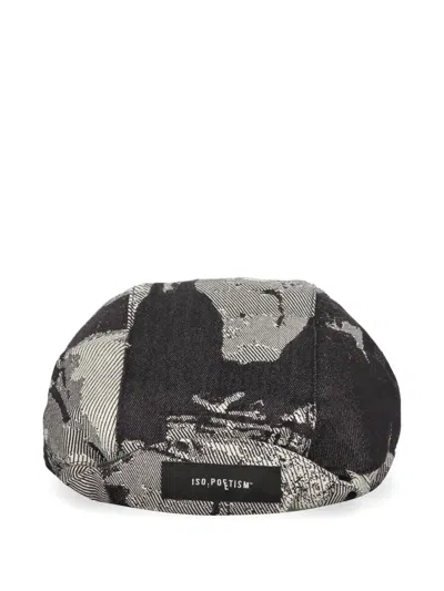 Iso.poetism Flat Cap In Black