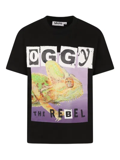 Molo Graphic-print T-shirt In 黑色