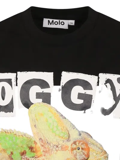 Molo Graphic-print T-shirt In 黑色