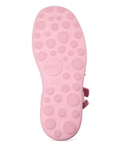 Camper Twins Pink Floral Bow Strappy Flatform Sandals