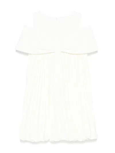 蝴蝶结细节连衣裙