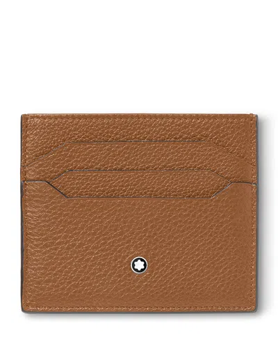 Montblanc Leather Card Holder In Brown