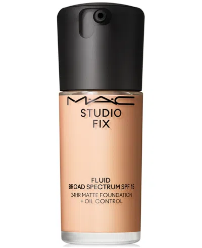 Mac Studio Fix Fluid Spf 15 24hr Matte Foundation + Oil Control, 1 Oz. In Nw13 (fair Beige With Neutral Undertone