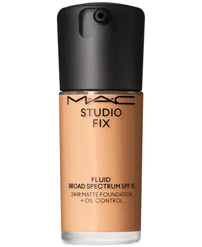 Mac Studio Fix Fluid Spf 15 24hr Matte Foundation + Oil Control, 1 Oz. In C4.5 (tanned Neutral Beige With Peach Un