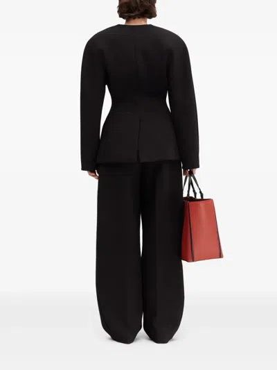 Jacquemus The Ovalo Jacket In Black