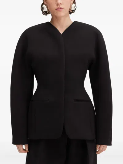 Jacquemus The Ovalo Jacket In Black