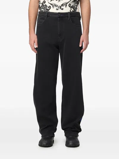 Koché Wide-leg Jeans In 黑色