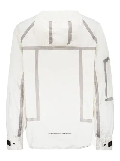 Iso.poetism Hooded Nylon Jacket In White