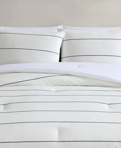 Nautica Naval Stripe 3-pc. Comforter Set, King In Navy,white