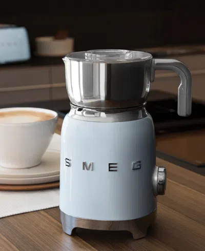 Smeg Retro-style Milk Frother In Blue