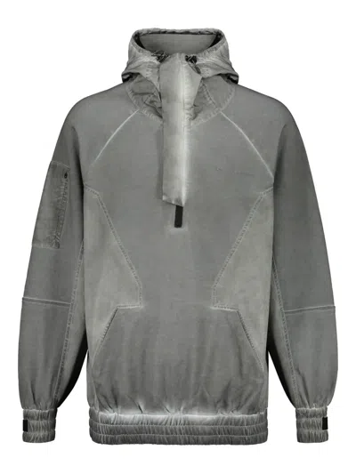 Iso.poetism Cotton Hoodie In Grey
