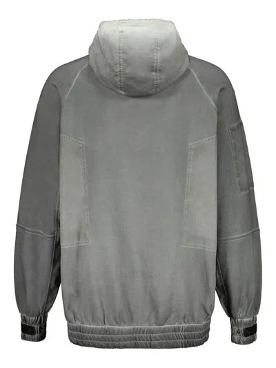 Iso.poetism Cotton Hoodie In Grey