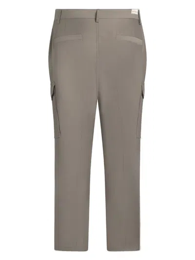 Etro Wool-blend Cargo Trousers In Grey