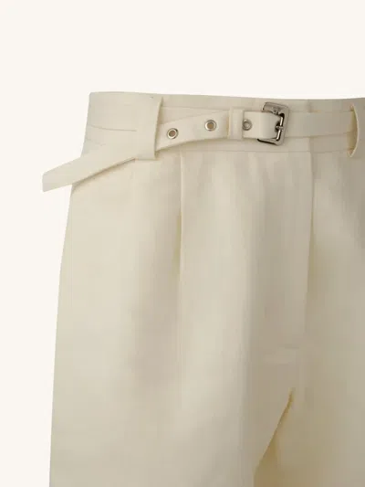 Misci Linen Bermuda Shorts In Neutrals