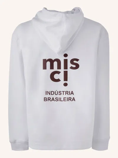 Misci Cotton Hoodie In White