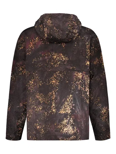 Iso.poetism Abstract-print Jacket In Brown