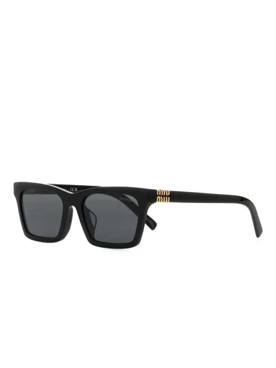 Miu Miu Runway Sunglasses In Black