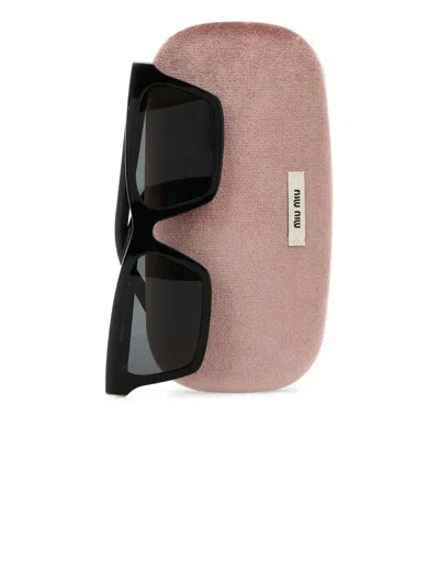 Miu Miu Runway Sunglasses In Black