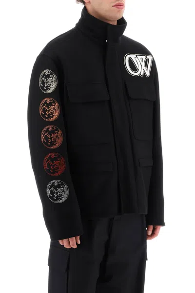 Off-white Off White Moon Phase Field Jacket In Black