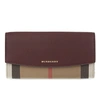 BURBERRY HOUSE CHECK CONTINENTAL LEATHER WALLET