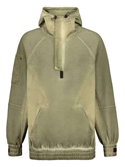 Iso.poetism Panelled Hoodie In Green