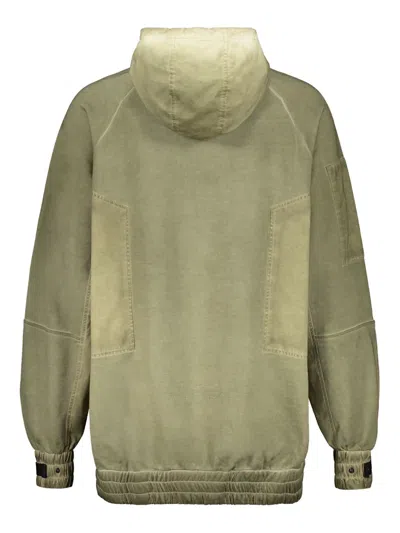 Iso.poetism Panelled Hoodie In Green